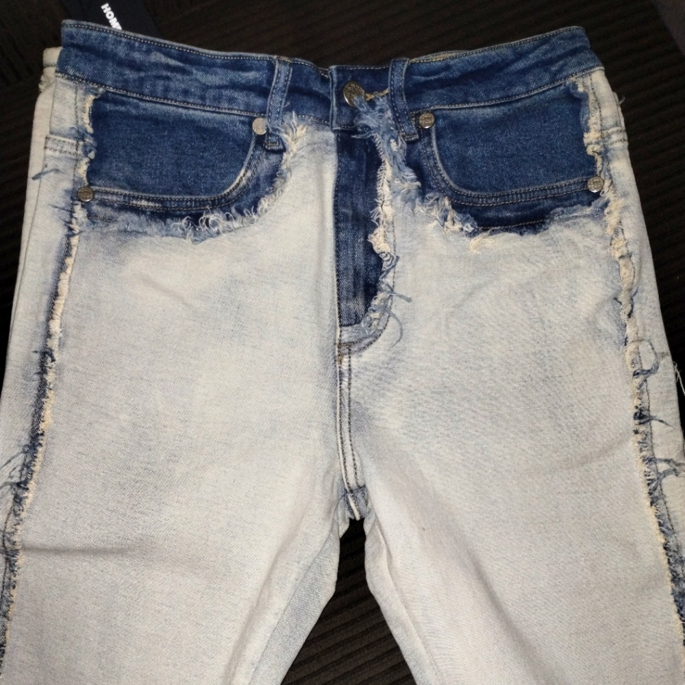 🔥NWT Homme-Femme Jeans Two Tone